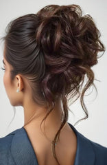 Fosrisix close-up of curly wavy texture for natural blended appearance