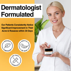 Foundation Skincare bottle in hand for size and scale, showing one-fluid-ounce travel-friendly benefit