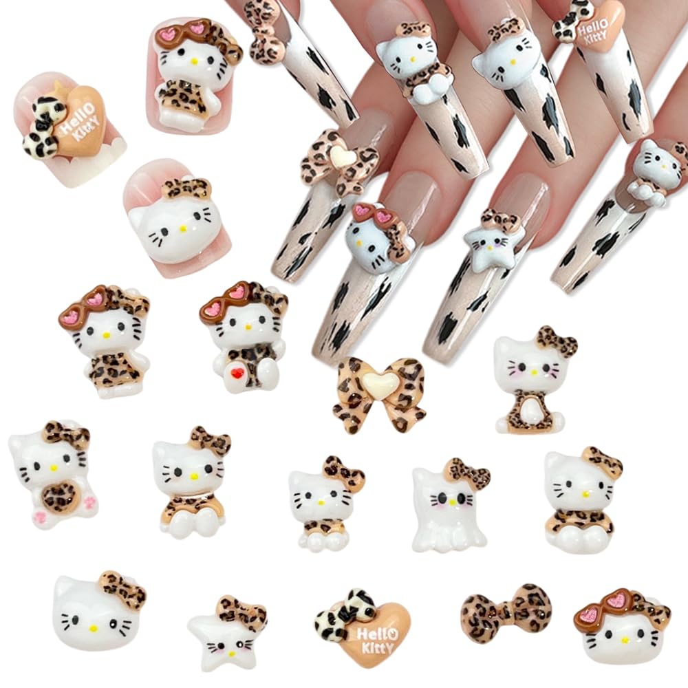 Foweso front packaging showing 60 cute cat charms for easy storage and selection