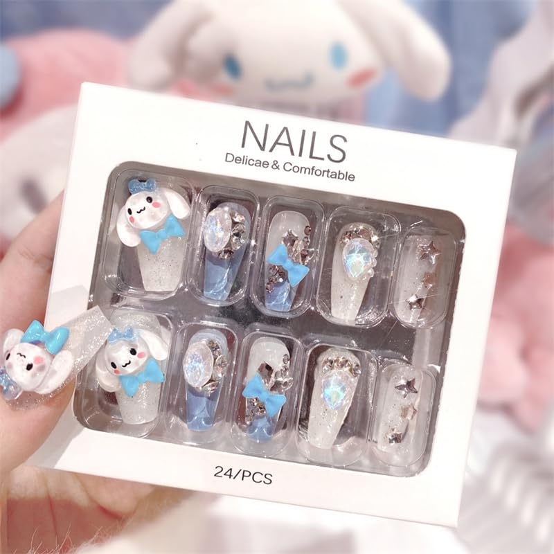 Foweso nail file, wooden stick and glue pads displayed for simple application