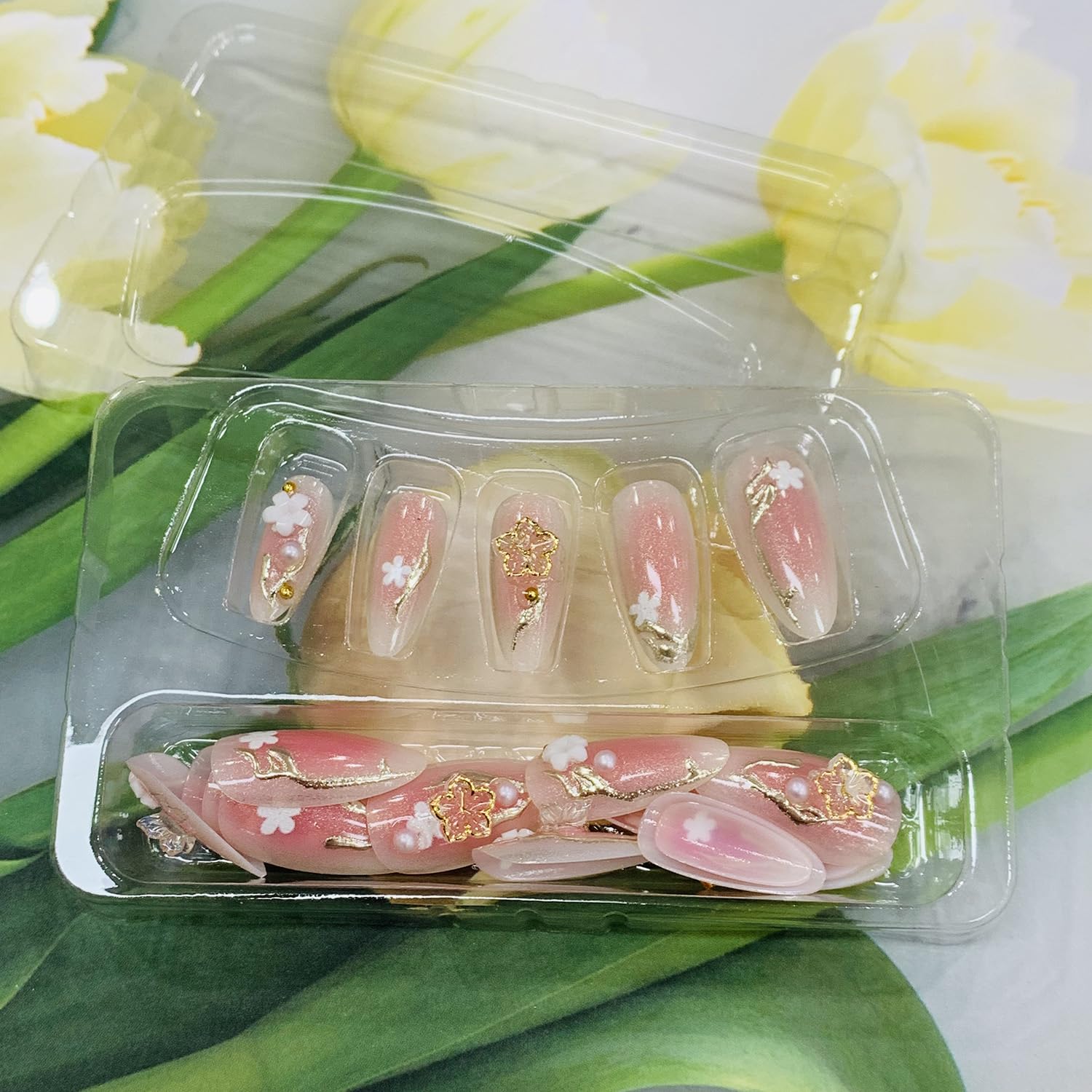 FOXIIU included mini file wooden stick and adhesive tabs for quick fit
