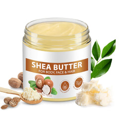 FOXIRON shea butter jar front view showing natural product benefits