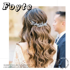 Foyte lifestyle shot on bride emphasizing photogenic shimmer and elegance