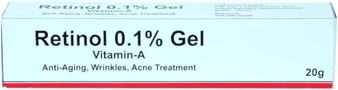 Frabia Retinol 0.1 Cream front tube showing compact 20g size and clean formula