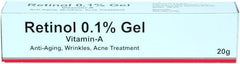 Frabia Retinol 0.1 Cream front tube showing compact 20g size and clean formula