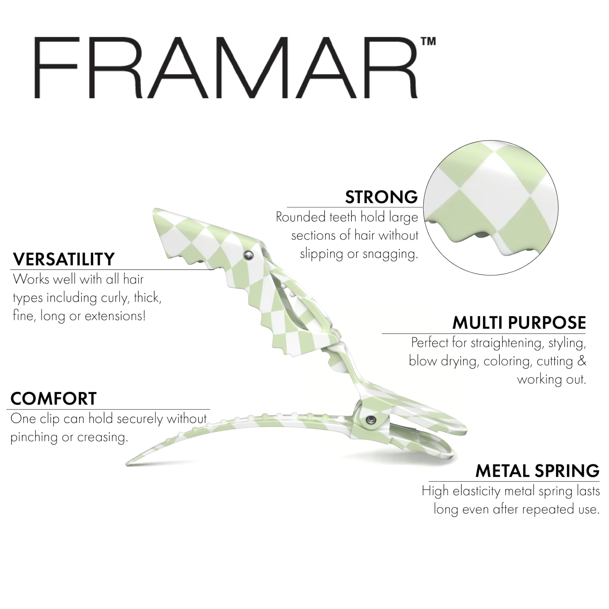 FRAMAR close-up of metal spring detail for lasting tension