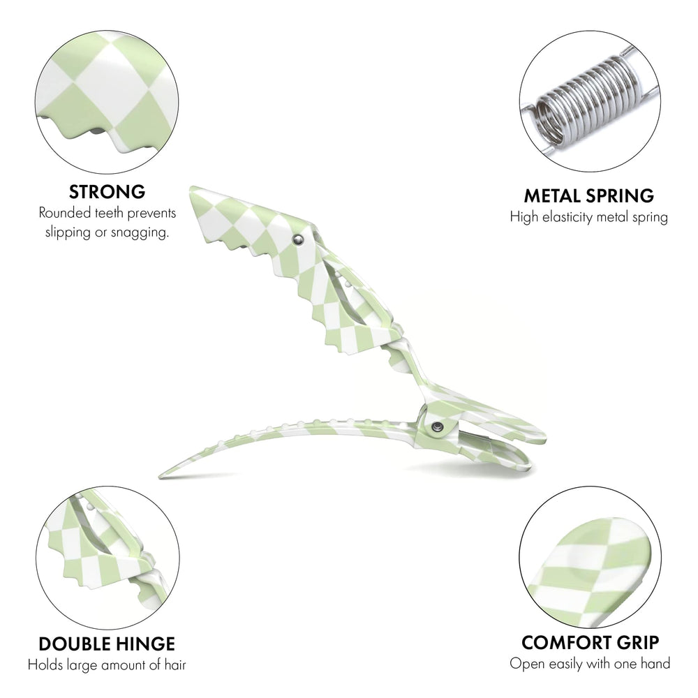 FRAMAR clip holding thick hair securely without slipping