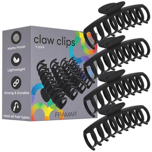 FRAMAR front view of large claw clip shows secure bite