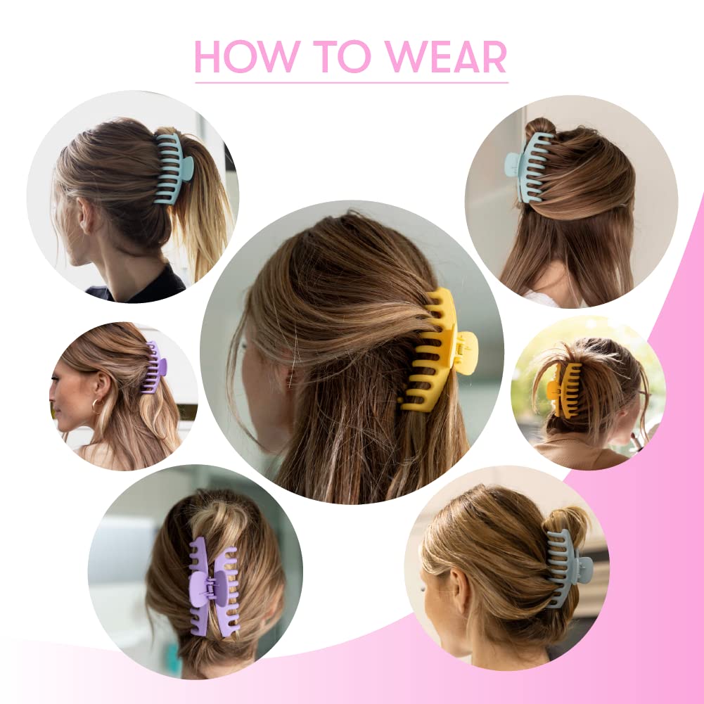 FRAMAR clip securing a thick hair bun showing reliable hold and comfortable wear
