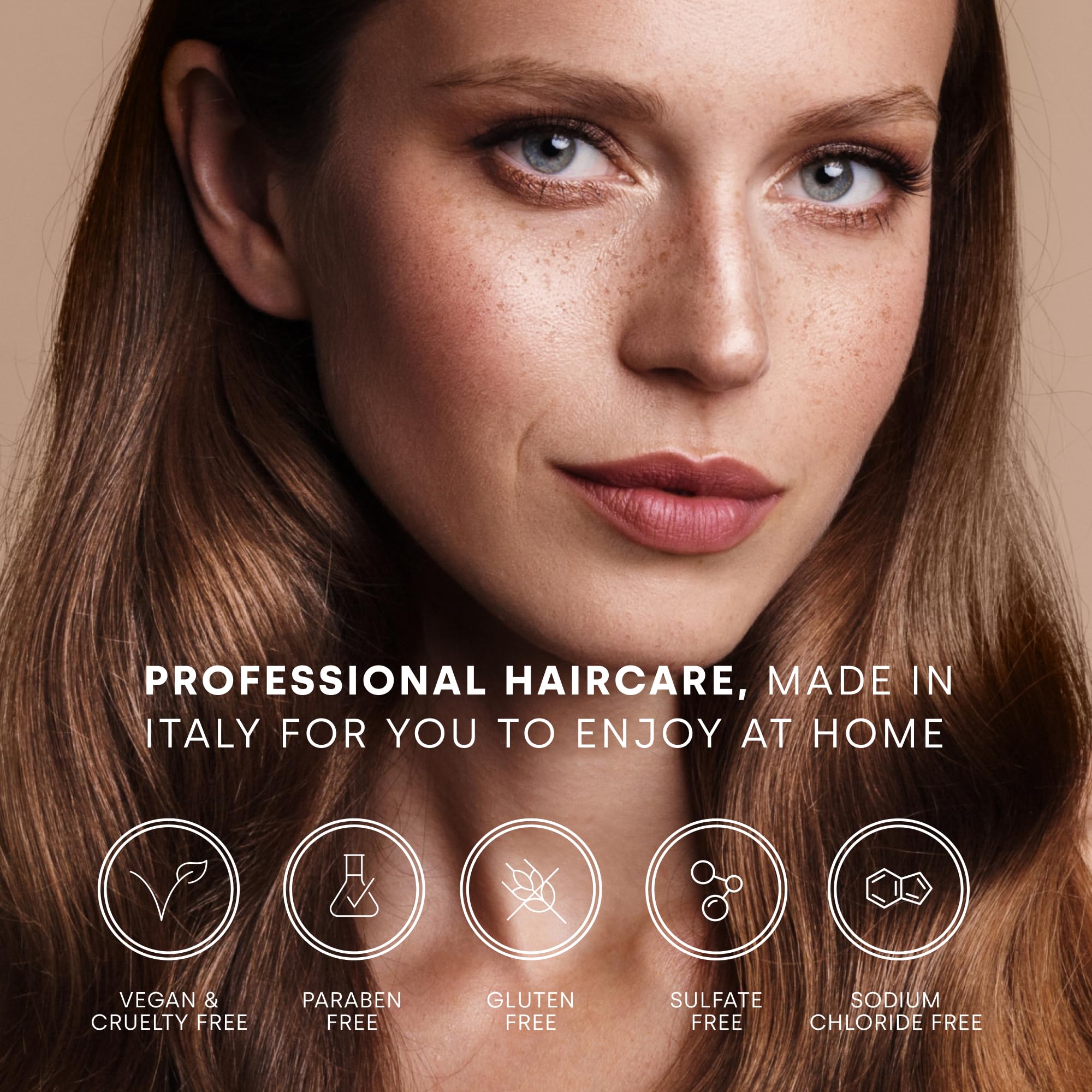 Framesi in-salon routine scene illustrating color protection and smoothness