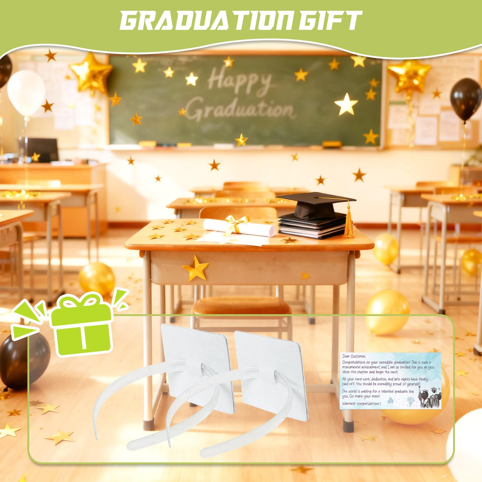 Franimo worn at graduation ceremony for confident, steady cap