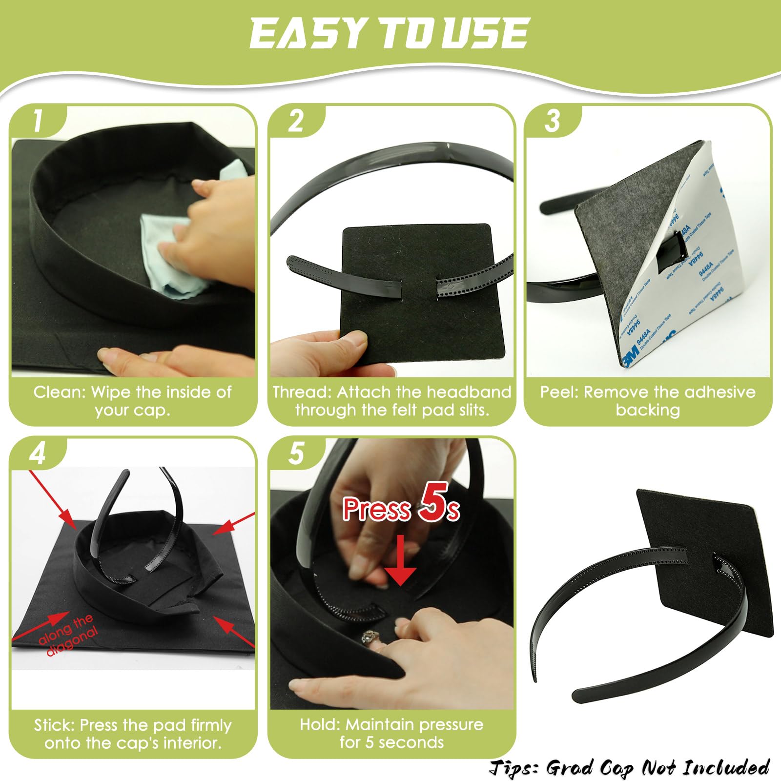 Franimo headband beside ruler showing compact size and easy portability