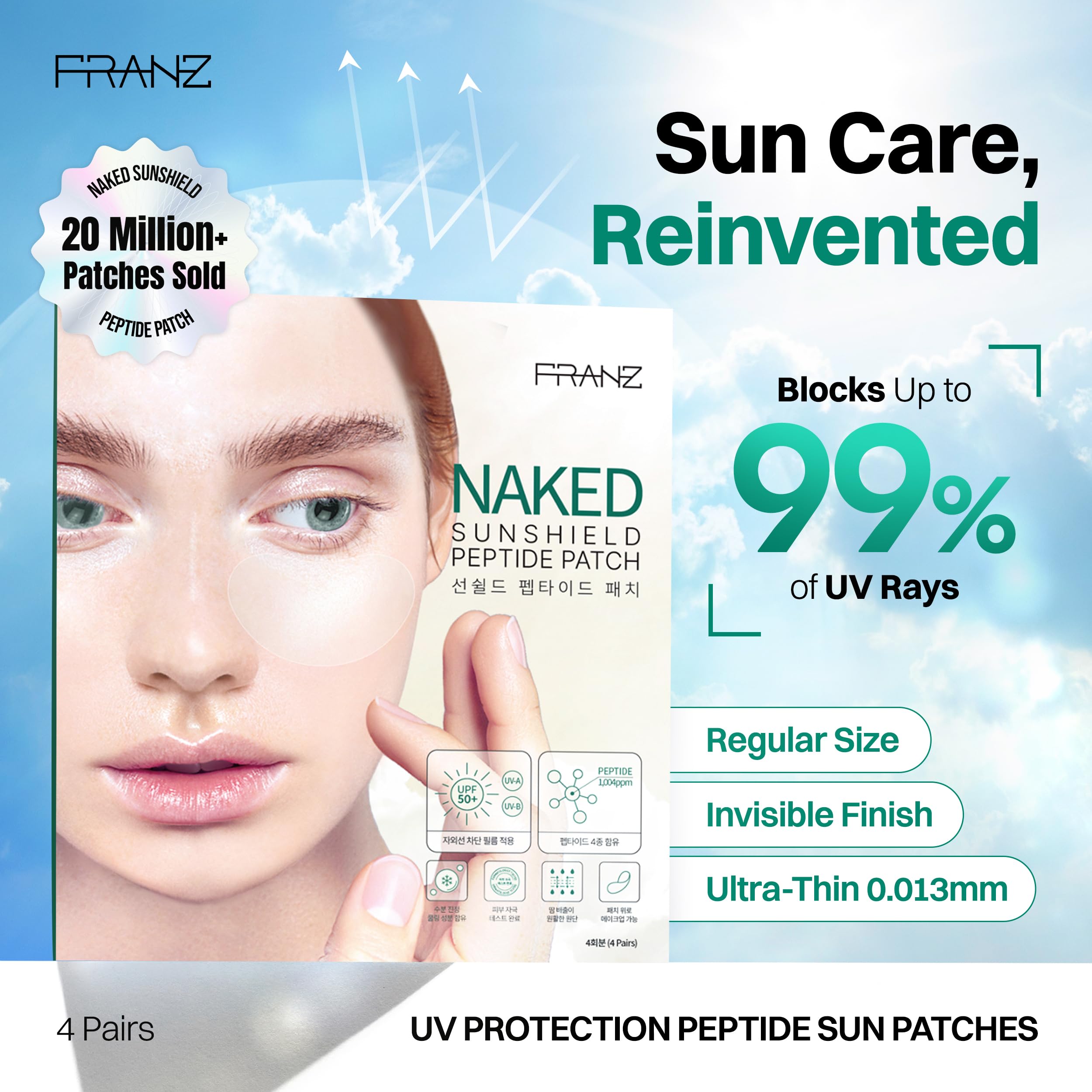 FRANZ close-up of ultra-thin patch texture for discreet wear