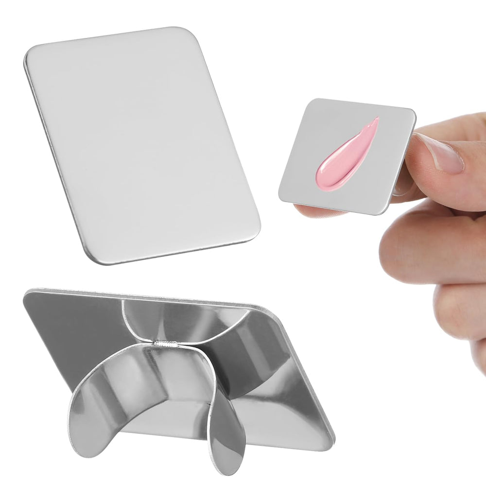 frcolor front view stainless steel palette showing compact portability and durability