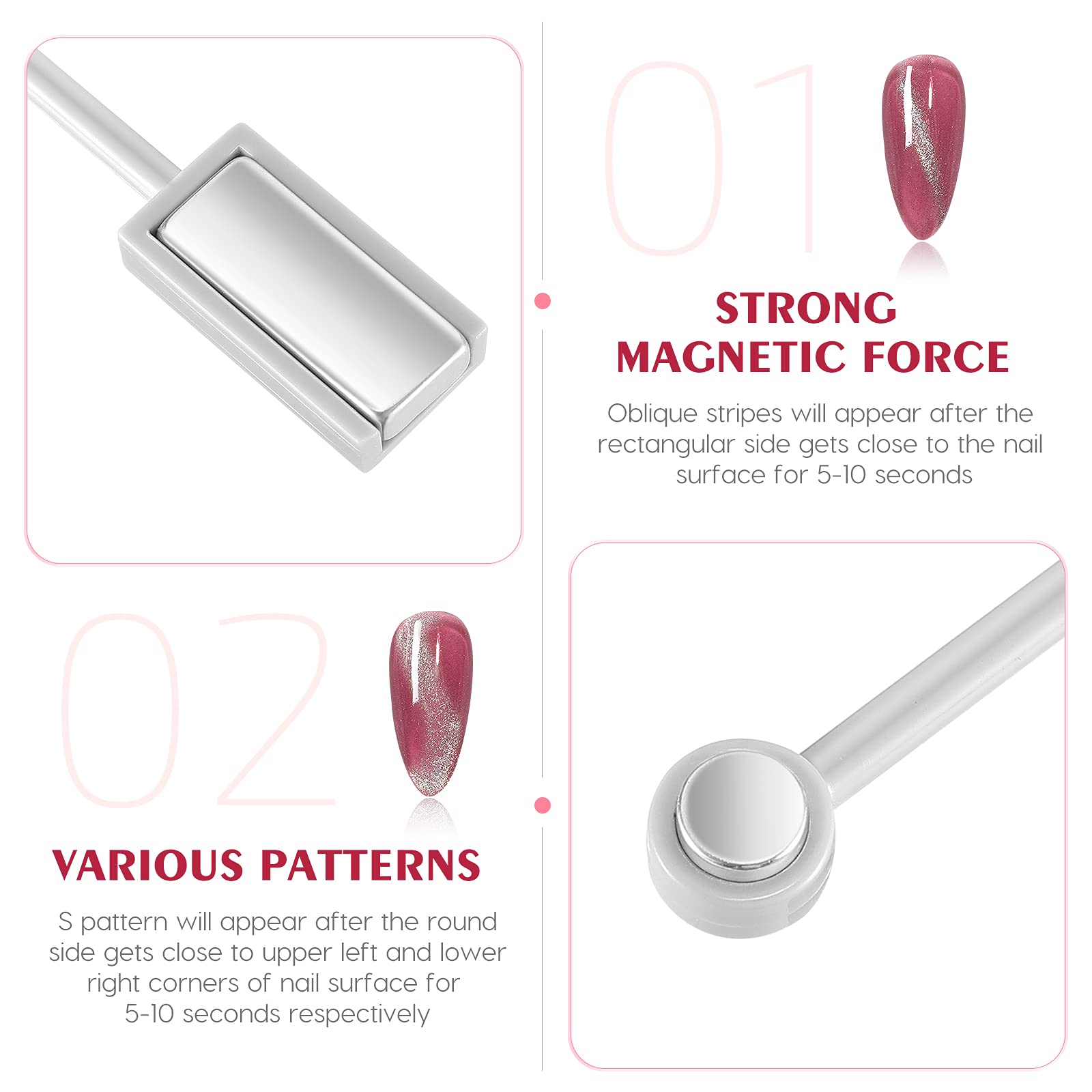 FRCOLOR close-up of both magnet heads highlighting versatile pattern control