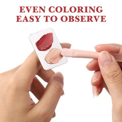 frcolor ring worn on finger demonstrating hands-free convenience for artists