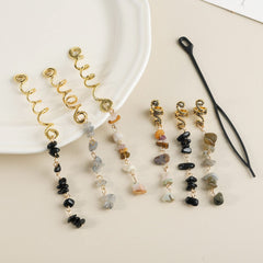 FRDTLUTHW charm clipped onto braided hair adding instant decorative flair