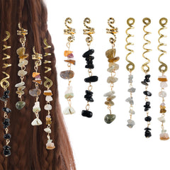 FRDTLUTHW front packaging showing six hair charm styles and benefits