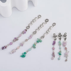 FRDTLUTHW charm attached to braided hair demonstrating easy styling and visual enhancement