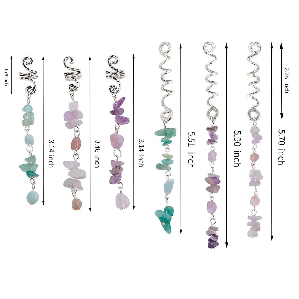 FRDTLUTHW lifestyle image of charms in festival braid offering boho flair and versatility