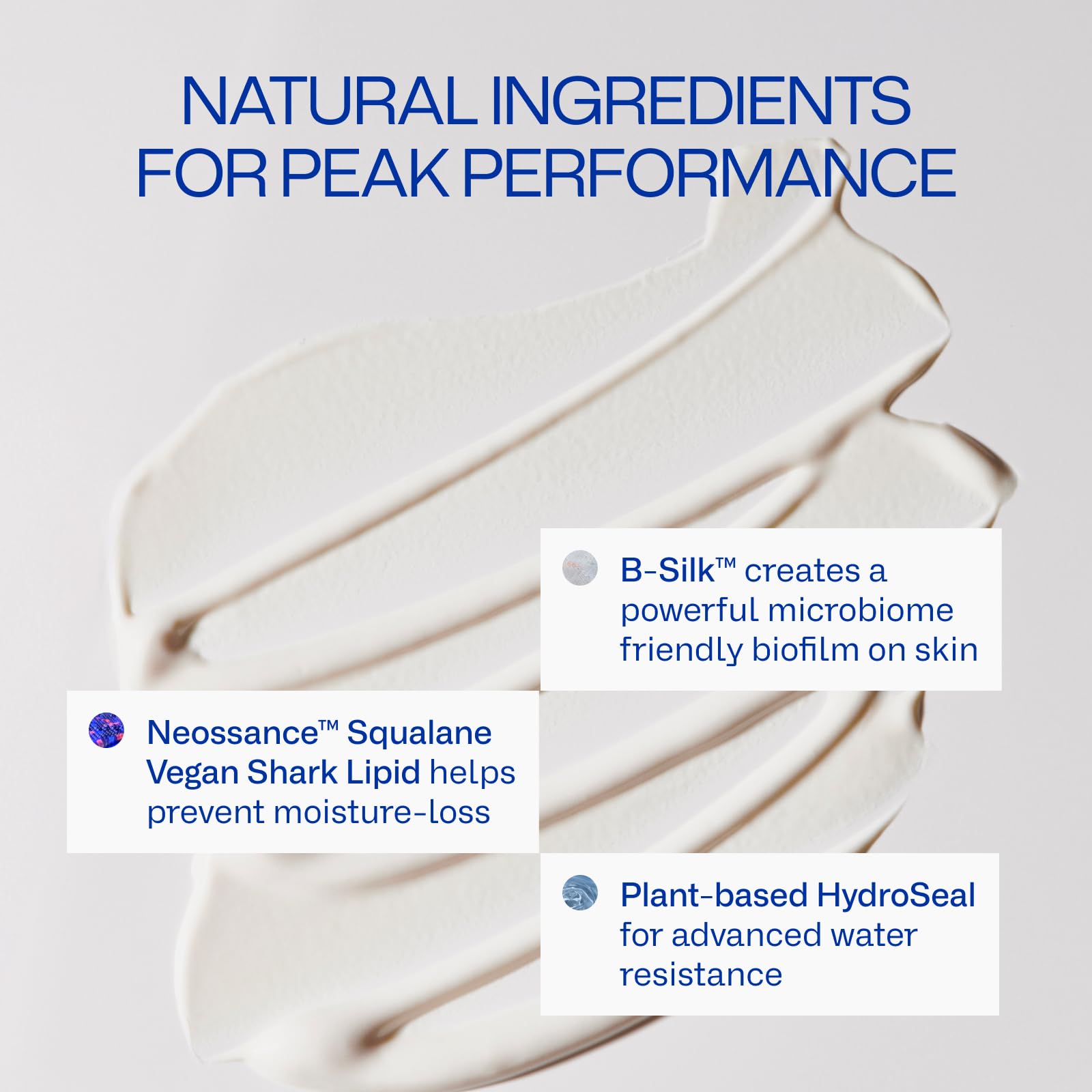 Freaks of Nature sunscreen on hand absorbing quickly for non-greasy finish