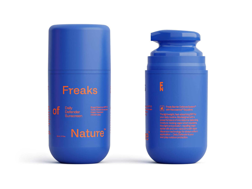 Freaks of Nature front packaging showing SPF 30 protection and benefits