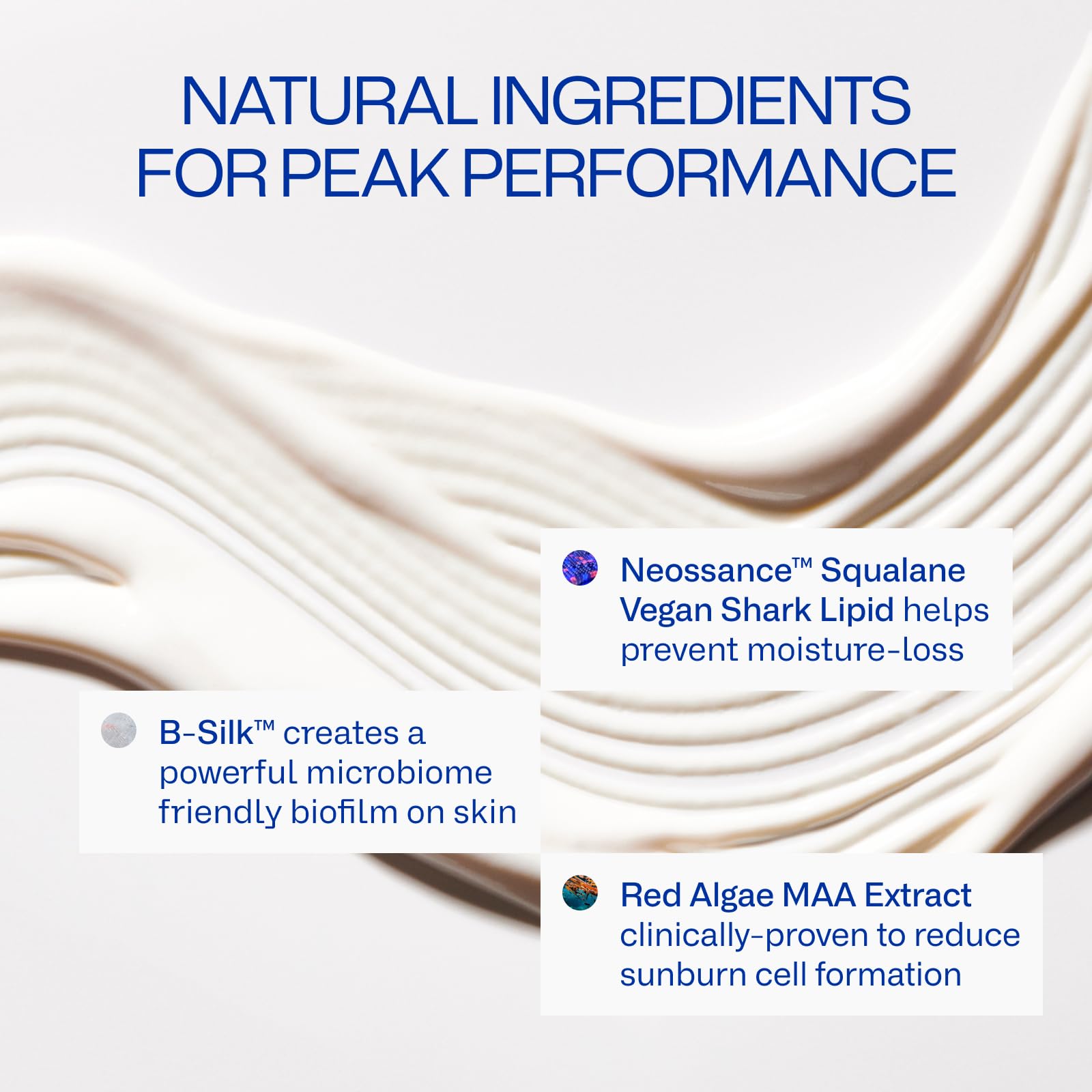 Freaks of Nature sunscreen on hand demonstrating quick spreadability