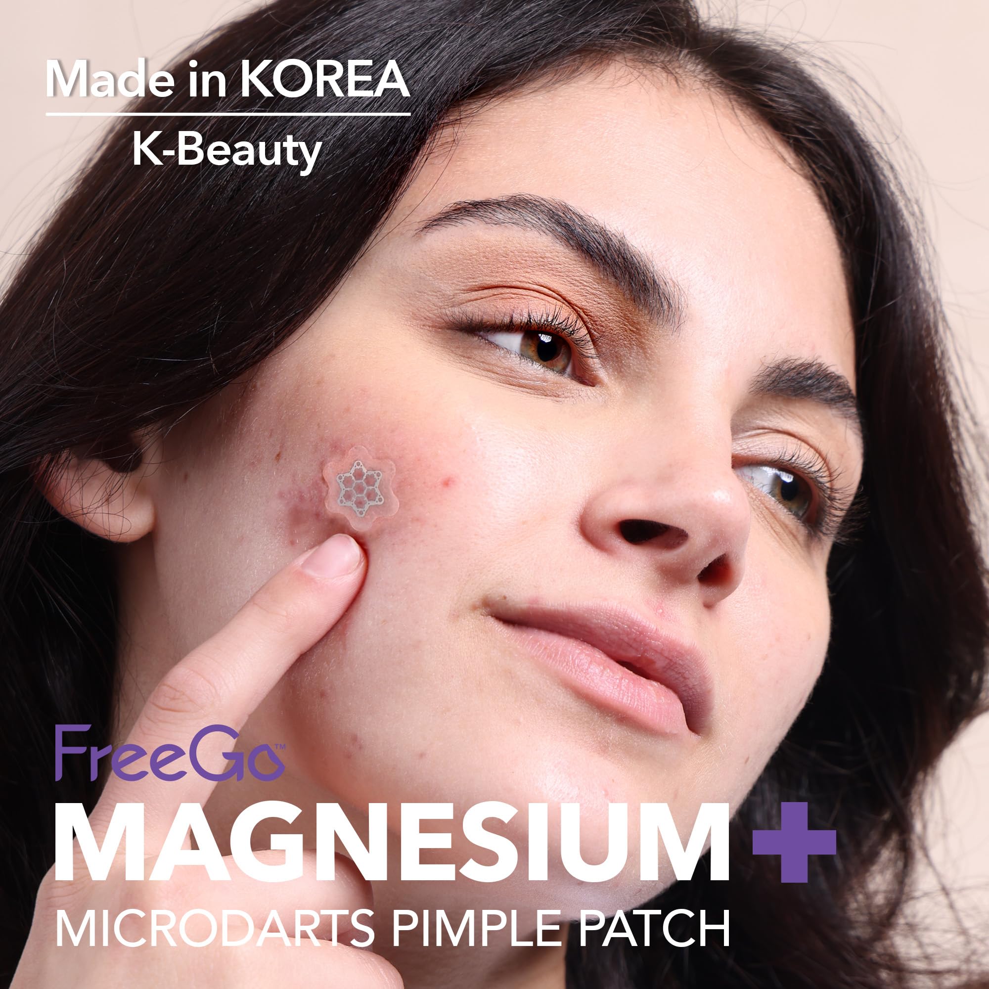 FreeGo daytime discreet wear on face under makeup for hidden spot treatment