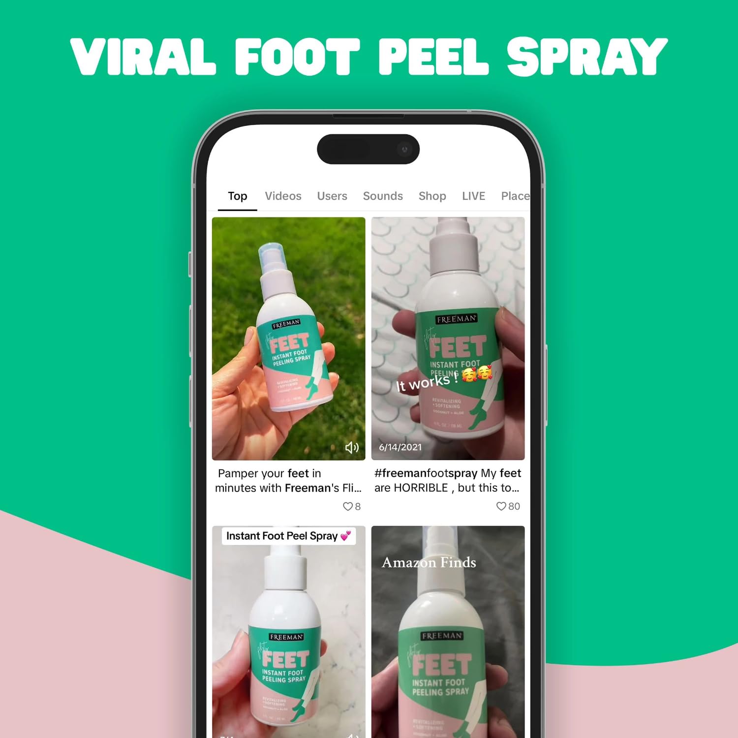 Freeman label close-up highlighting ingredients and clean formulation benefits