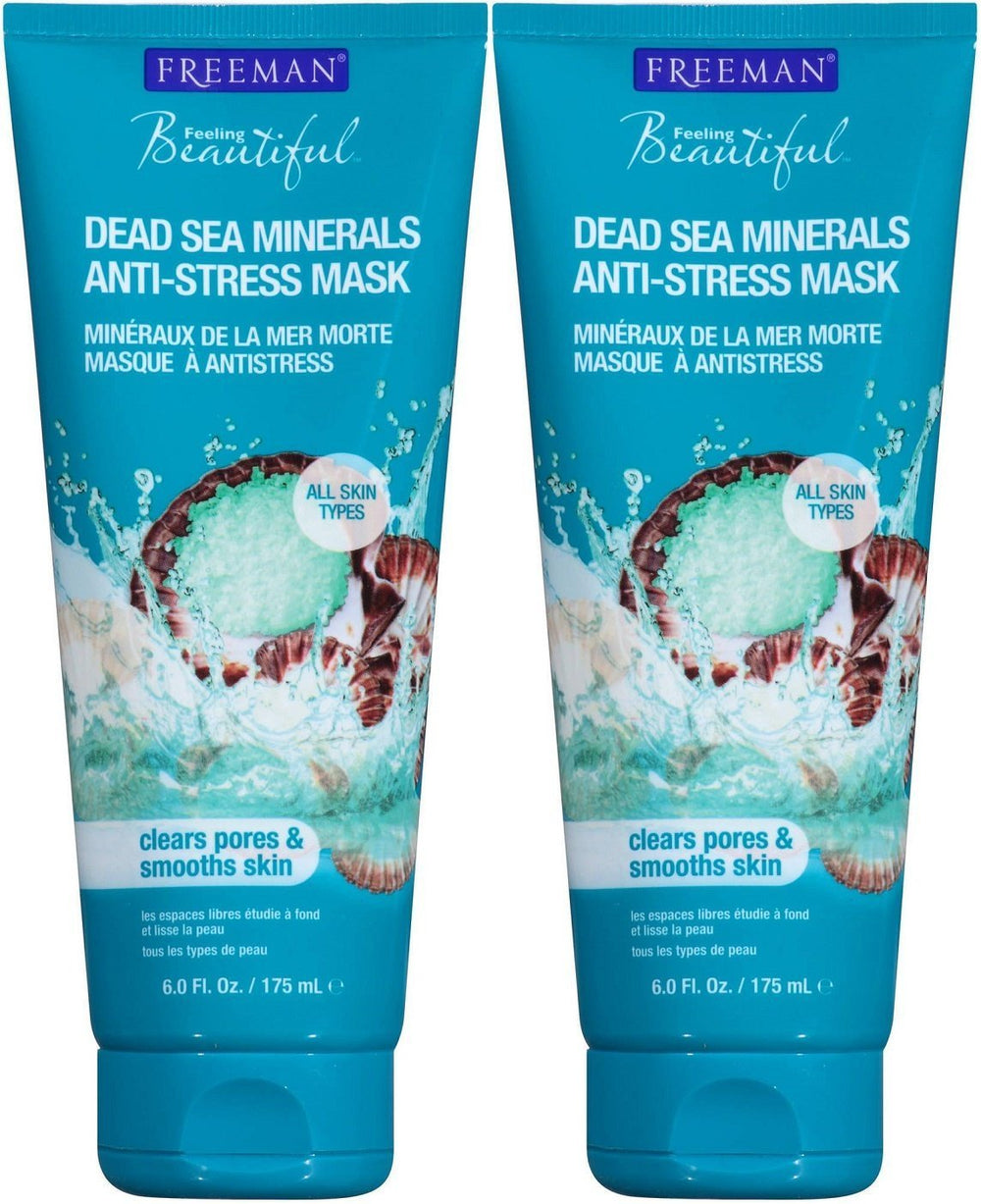 Freeman Dead Sea Minerals front packaging showing tub and calming label for spa benefits