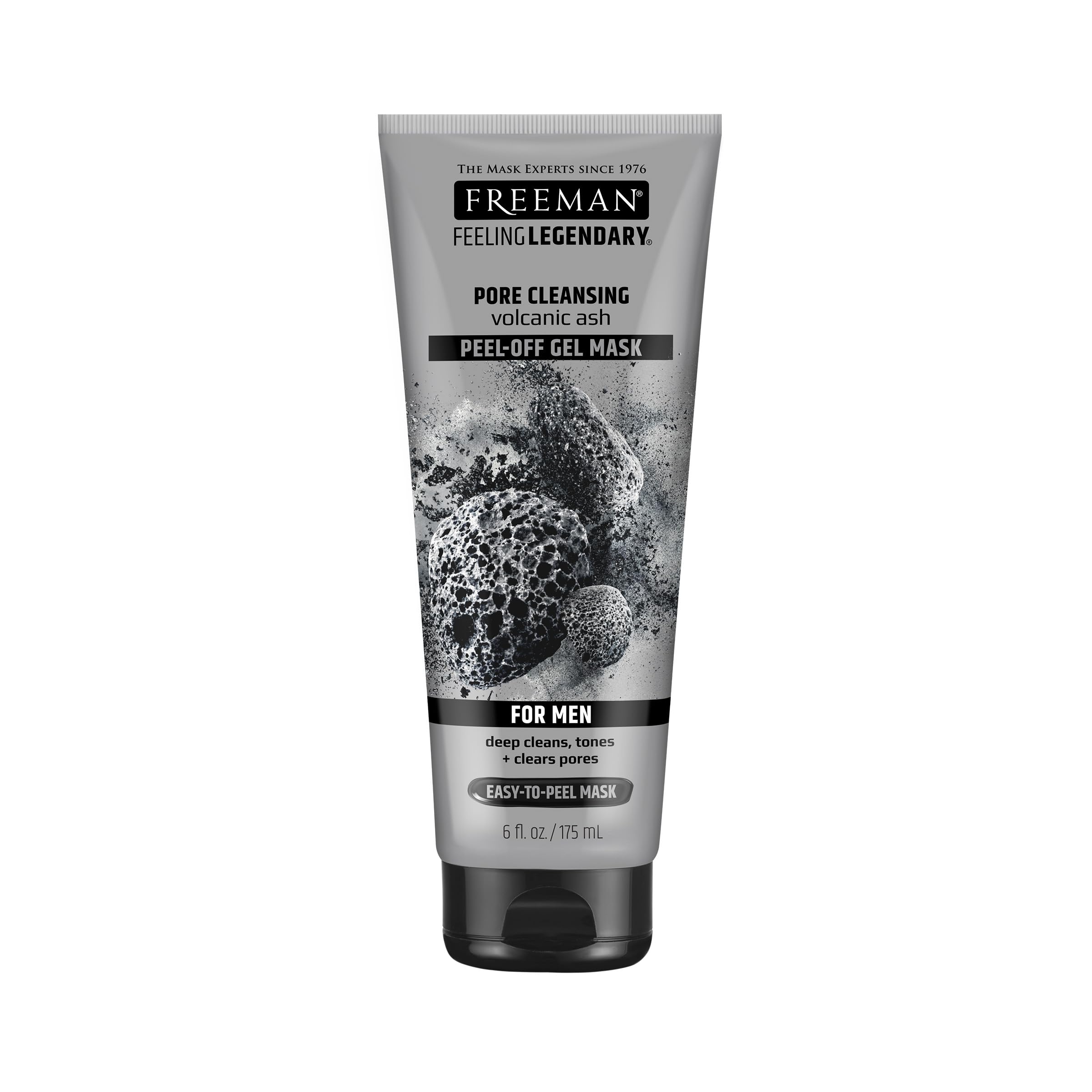 Freeman front tube showing volcanic ash peel-off mask for clear pores