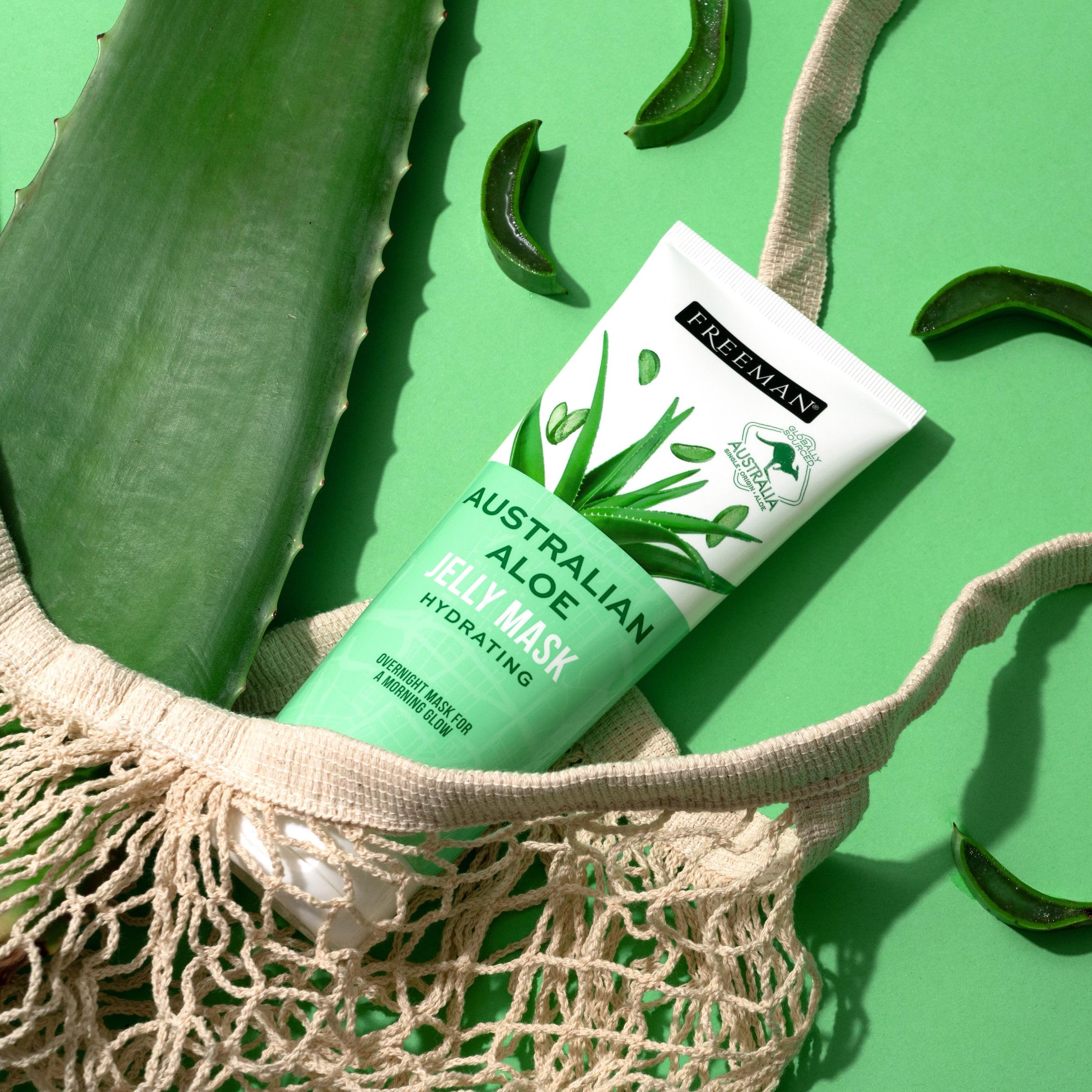 Freeman product staged in bathroom routine showing evening skincare use