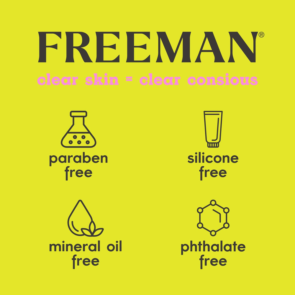 Freeman open cap dispensing cream showing easy application and controlled formula
