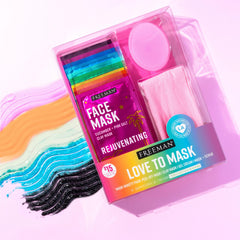 Freeman mask sachet held in hand to show travel-size convenience
