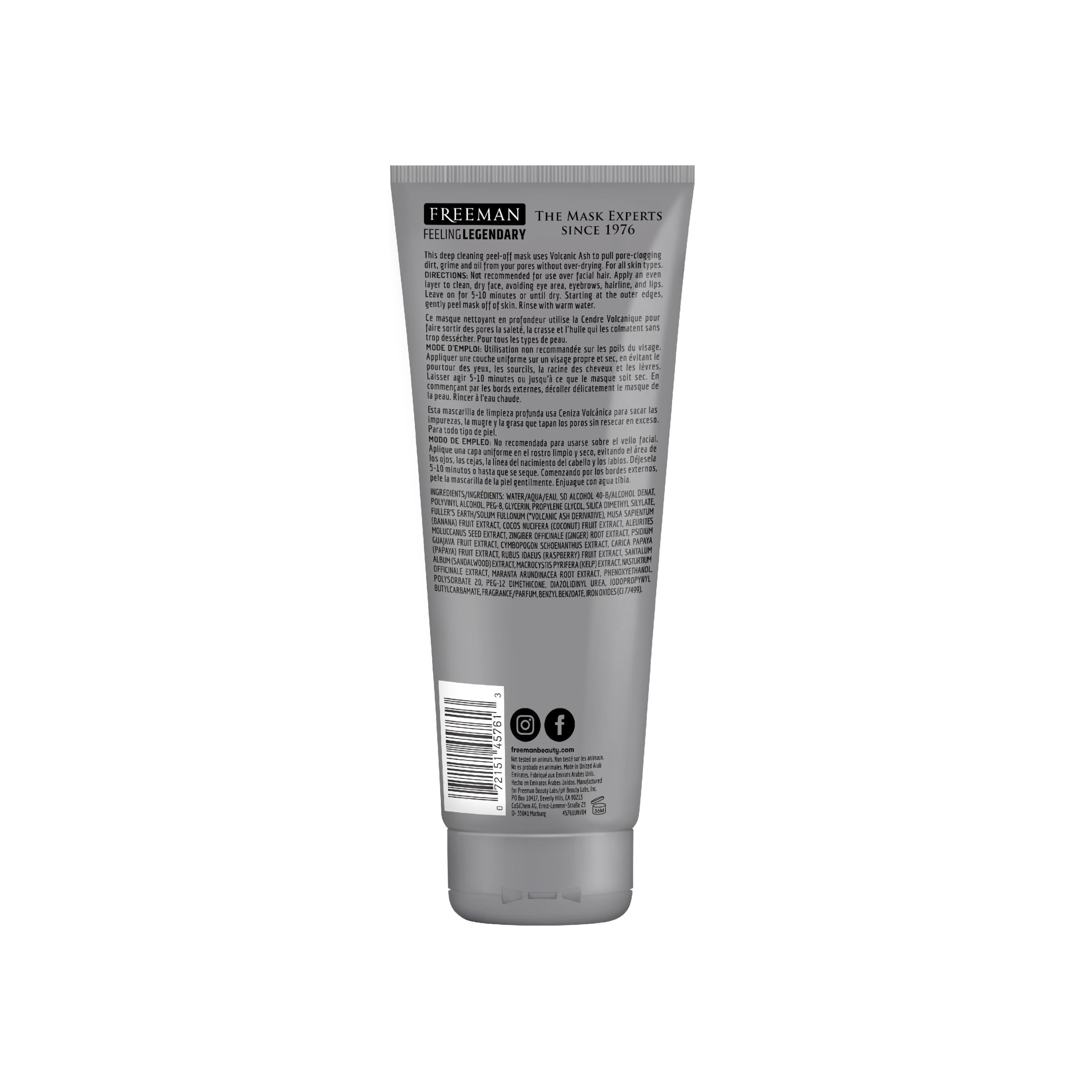 Freeman tube in hand showing 6 fl oz scale for usage estimate