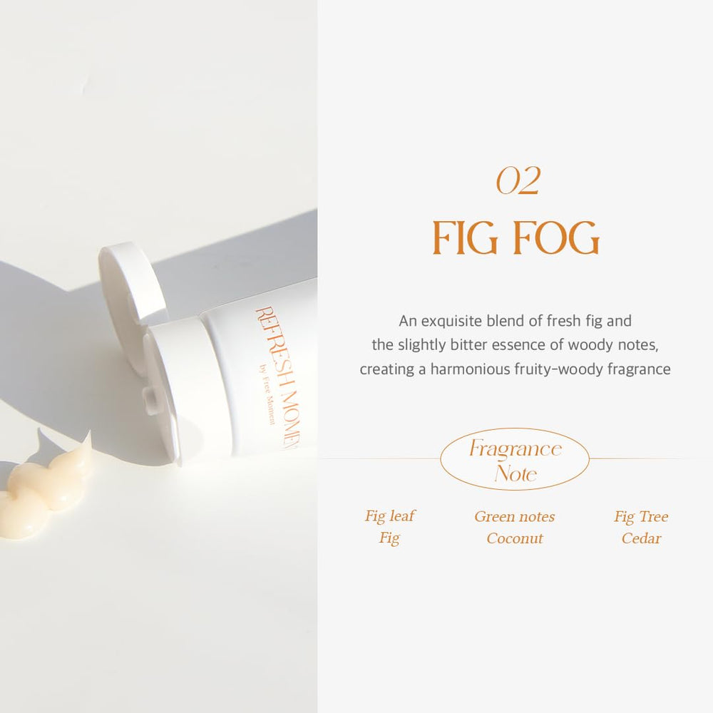 FREEMOMENT creamy texture on palm demonstrating lightweight moisturizing benefit