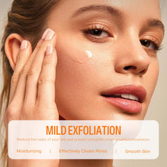 FREEORR gel used on nose and chin targeting blackheads and clearing pores