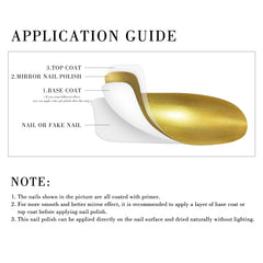 FREEORR gold metallic nails on model showcasing event-ready glamour benefit