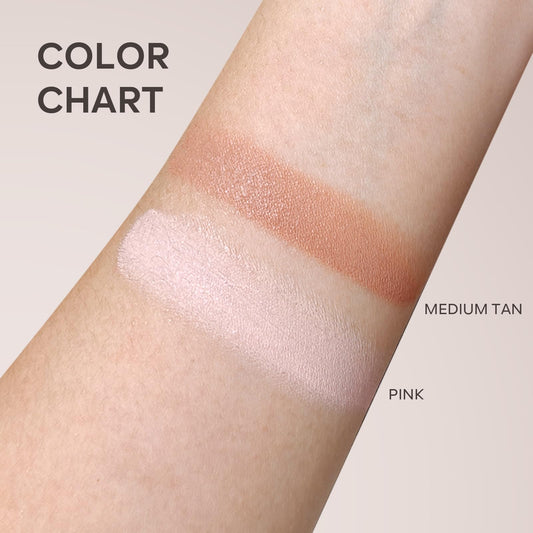 FREEORR open cap and brush showing applicator for precise under-eye coverage and control