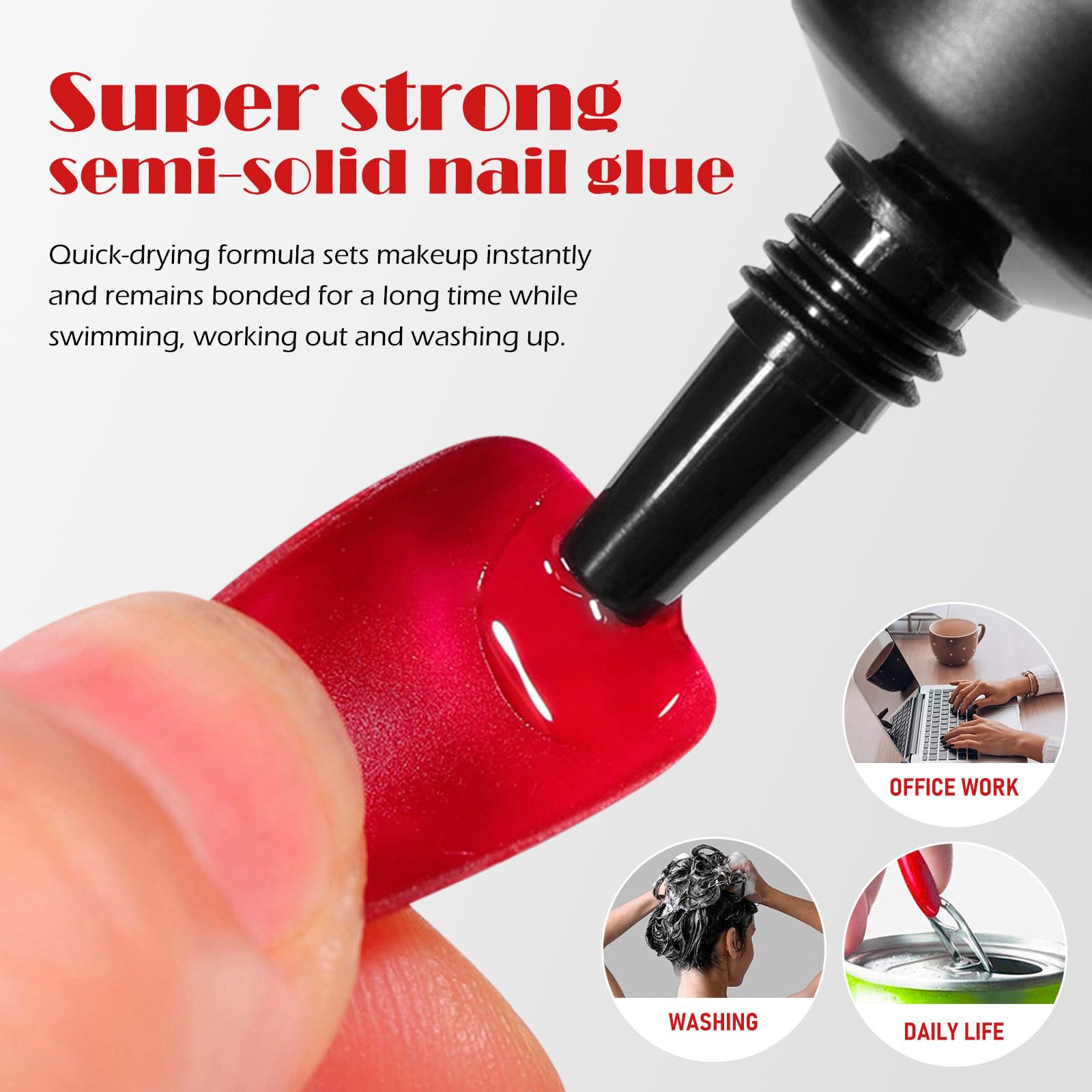FREEORR semi-solid glue close-up highlighting smooth texture for bubble-free application