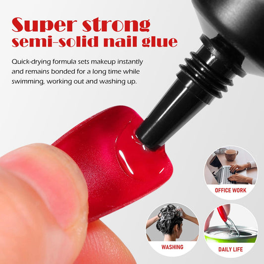 FREEORR semi-solid glue close-up highlighting smooth texture for bubble-free application
