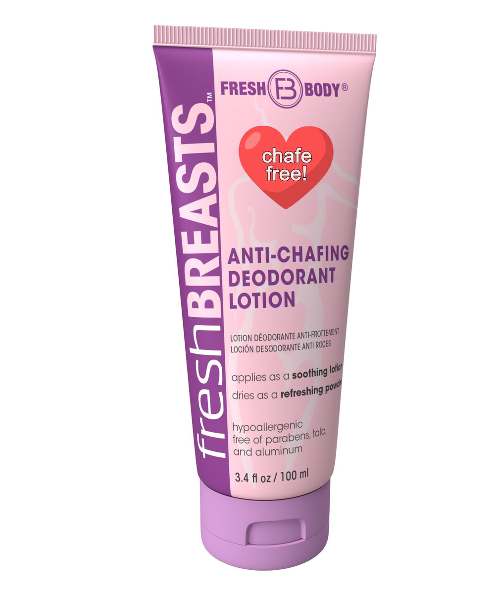 Fresh Body Fresh BREASTS front tube showing product packaging and benefits