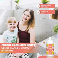 Fresh Kidz girls coral scent notes display citrus sandalwood amber for pleasant fragrance benefit