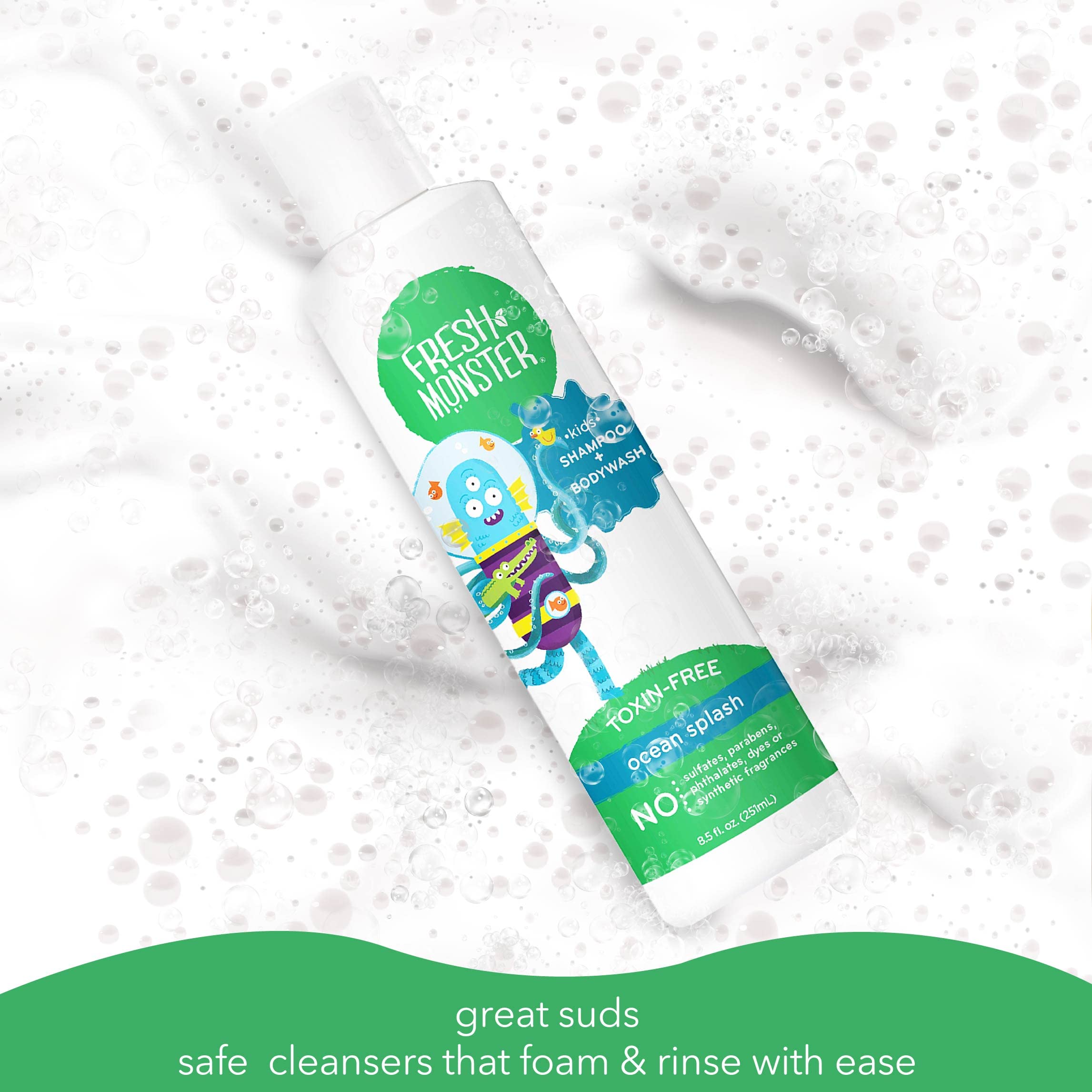 Fresh Monster label ingredients closeup highlighting toxin-free benefits