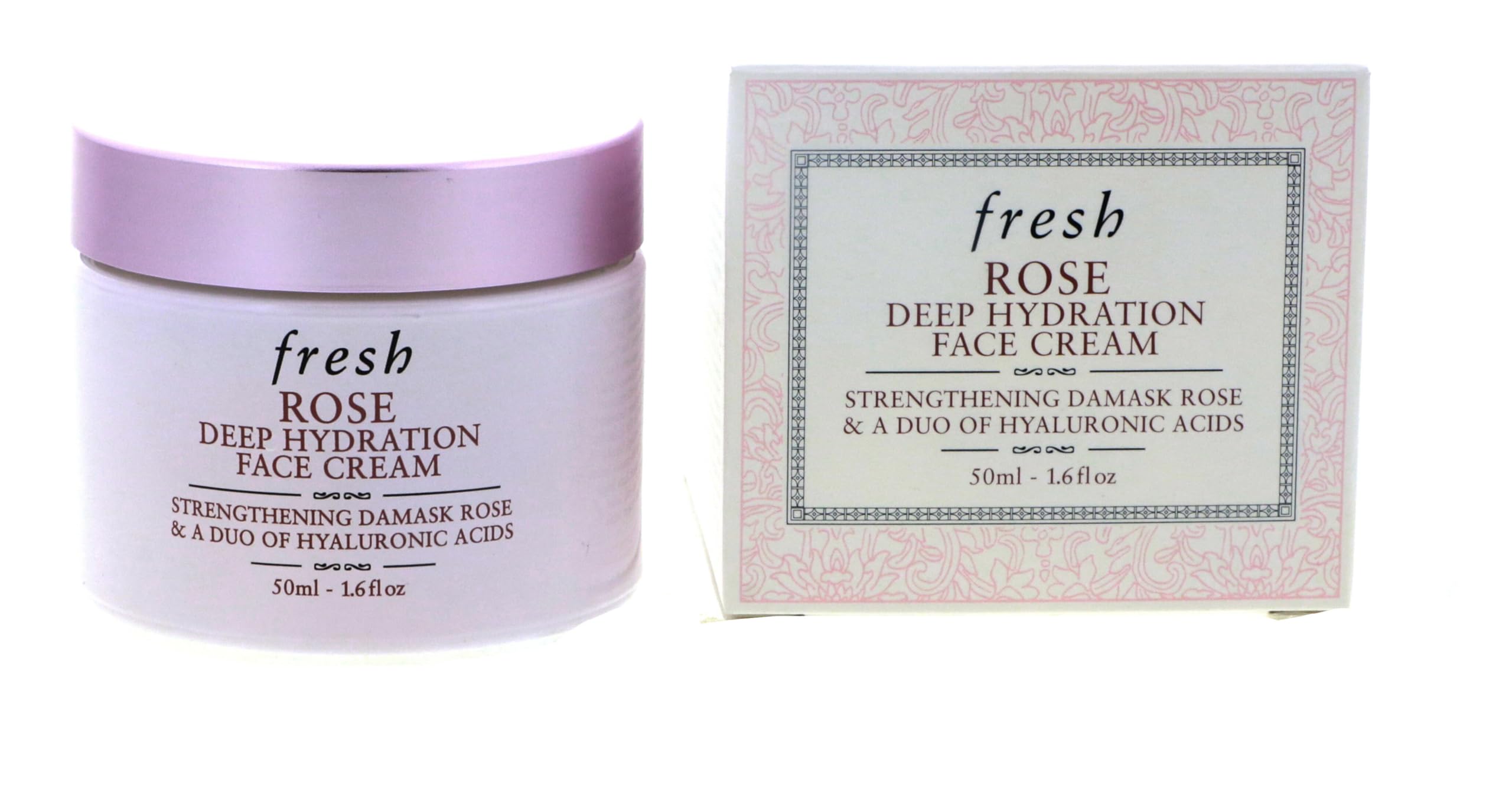 Detailed label close-up of Fresh packaging emphasizing ingredients and benefits
