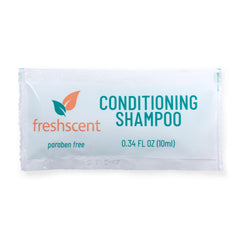 Freshscent front view of packet display showing neat single-use convenience