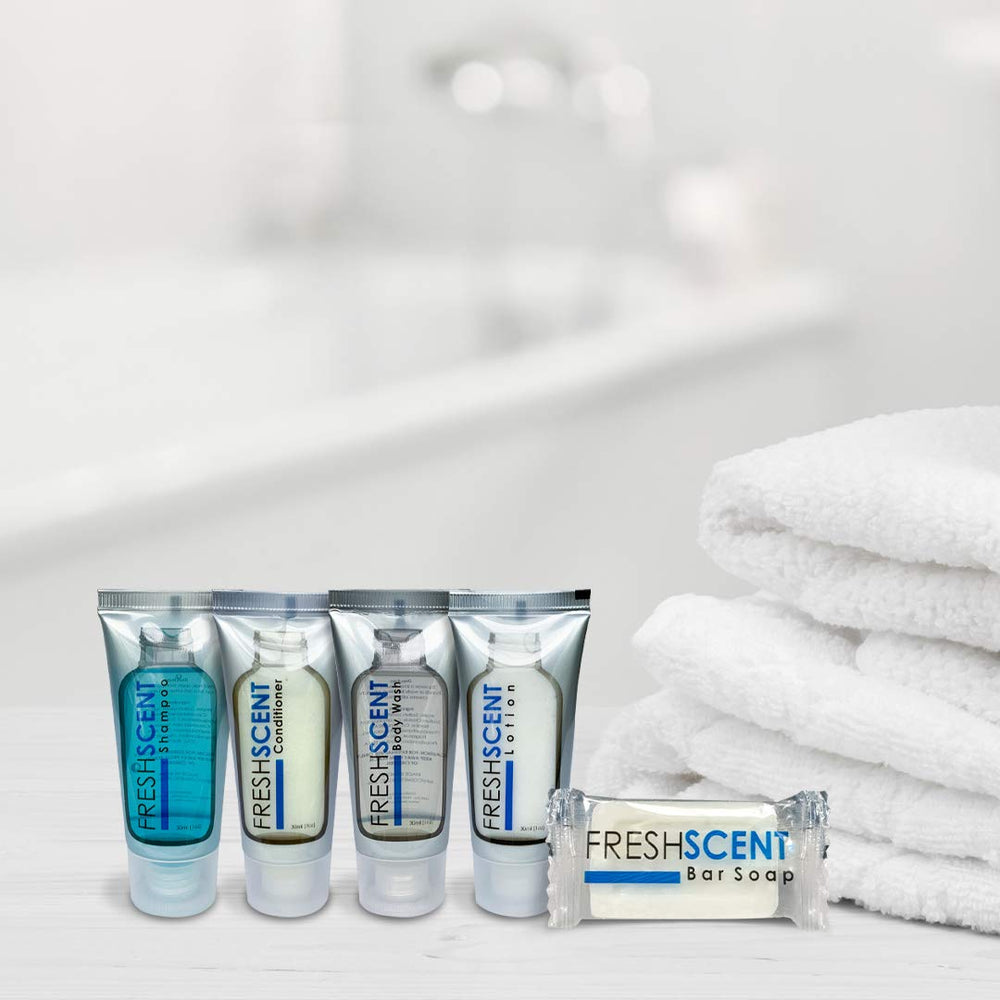 Freshscent shampoo included in donation kit supporting hygiene needs