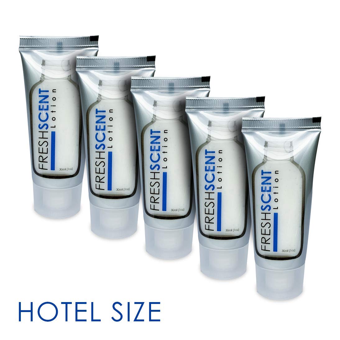 Freshscent lotion close-up of tube surface highlighting smooth texture for comfort