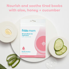 Frida Mom serum texture on fingers illustrating hydration and soothing