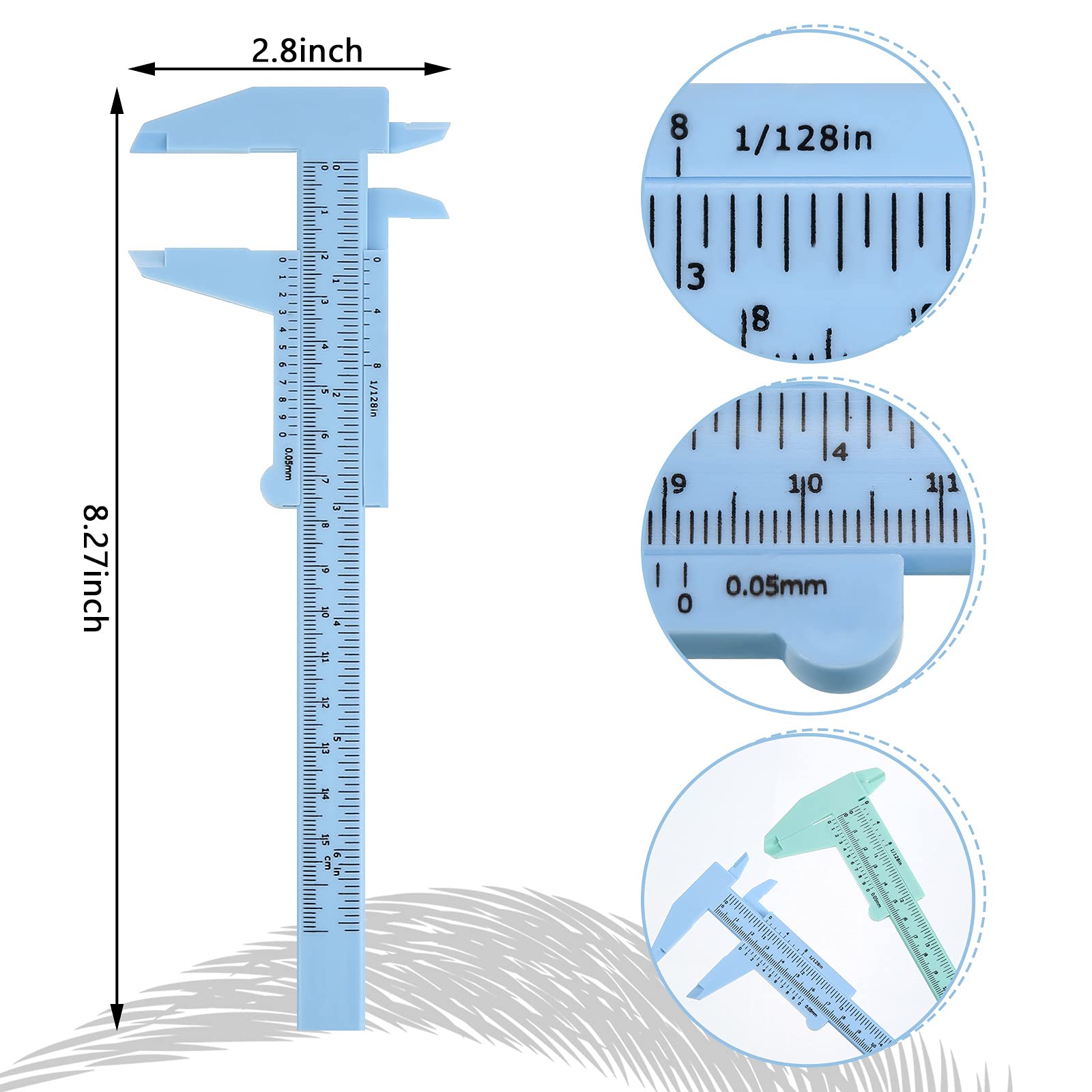 Frienda close-up of dual inch and metric scale providing clear precise measurement markings